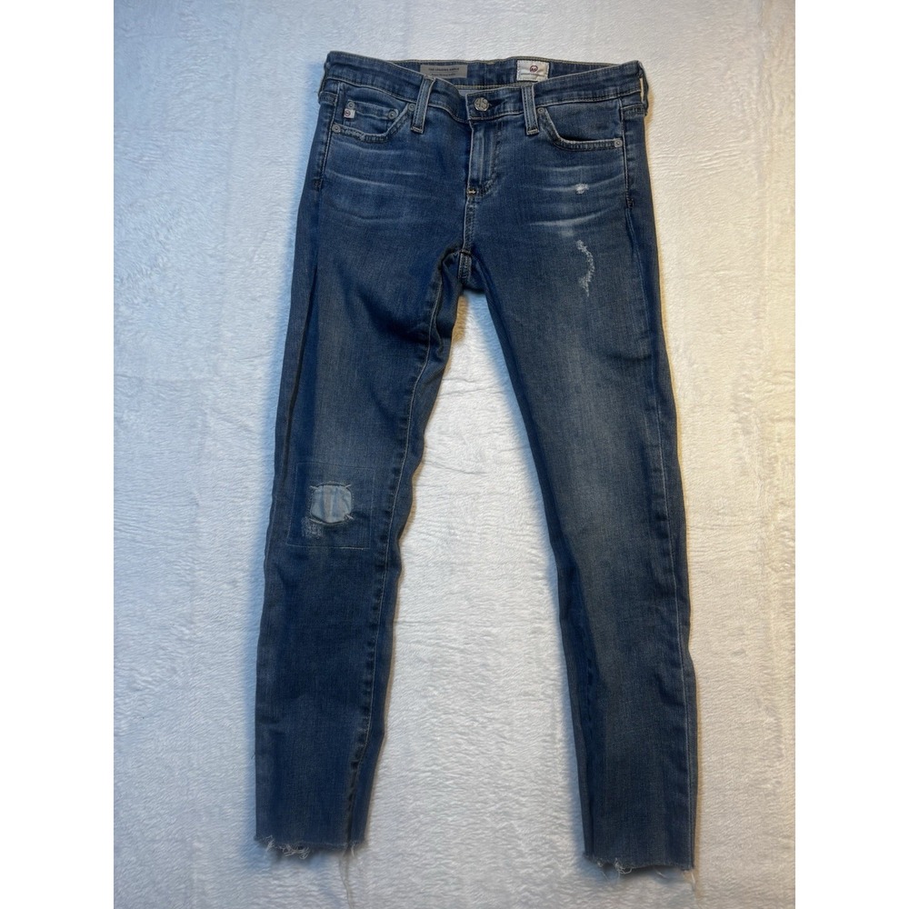 AG Adriano Goldschmied 25R The Legging‎ Ankle Women's Super Skinny Jeans Raw Hem